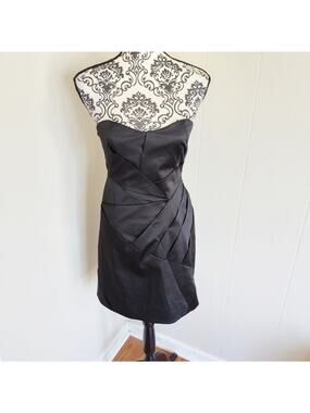 Barneys NY Little Black Strapless Mini Dress